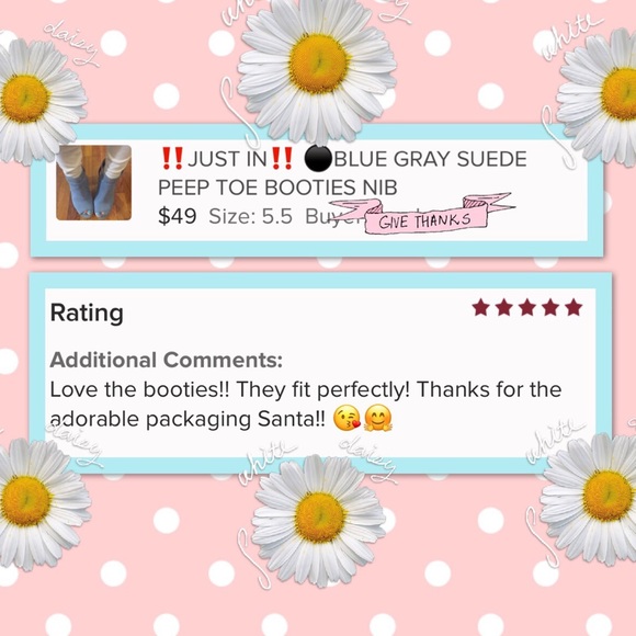 ‼️FEW LEFT‼️💙BLUE GRAY SUEDE PEEP TOE BOOTIES NIB - Picture 2 of 8